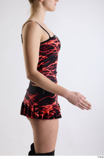 Lexi  1 arm dressed flame spaghetti top flexing 0002.jpg